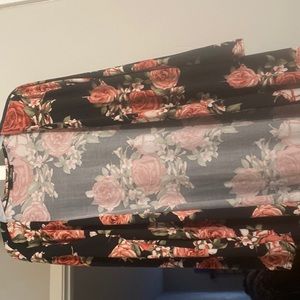 Floral long cardigan very soft barely used